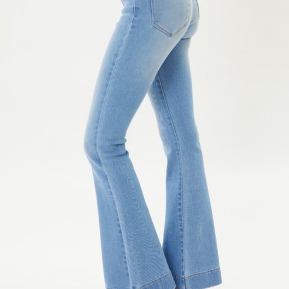 KanCan Denim - NEW KANCAN DENIM FLARE BOHEMIAN HIGH RISE JEANS size 15/31 slenderizing boho